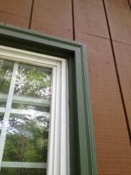 green window trim