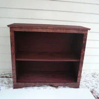 stained shelf